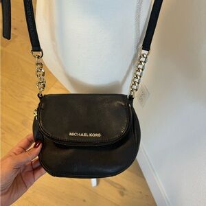 Michael Kors, black and gold Crossbody small bag